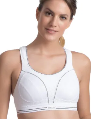 Shock Absorber Ultimate Run Bra, White | White Non Wired Sports Bras