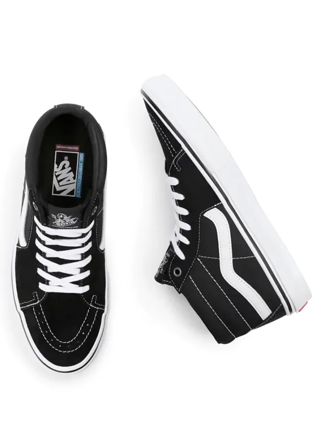 Shoes Vans Skate Grosso mid - Black / White / Emo leather