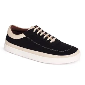 Ske Eco-Sole Sneakers Black and Beige Women