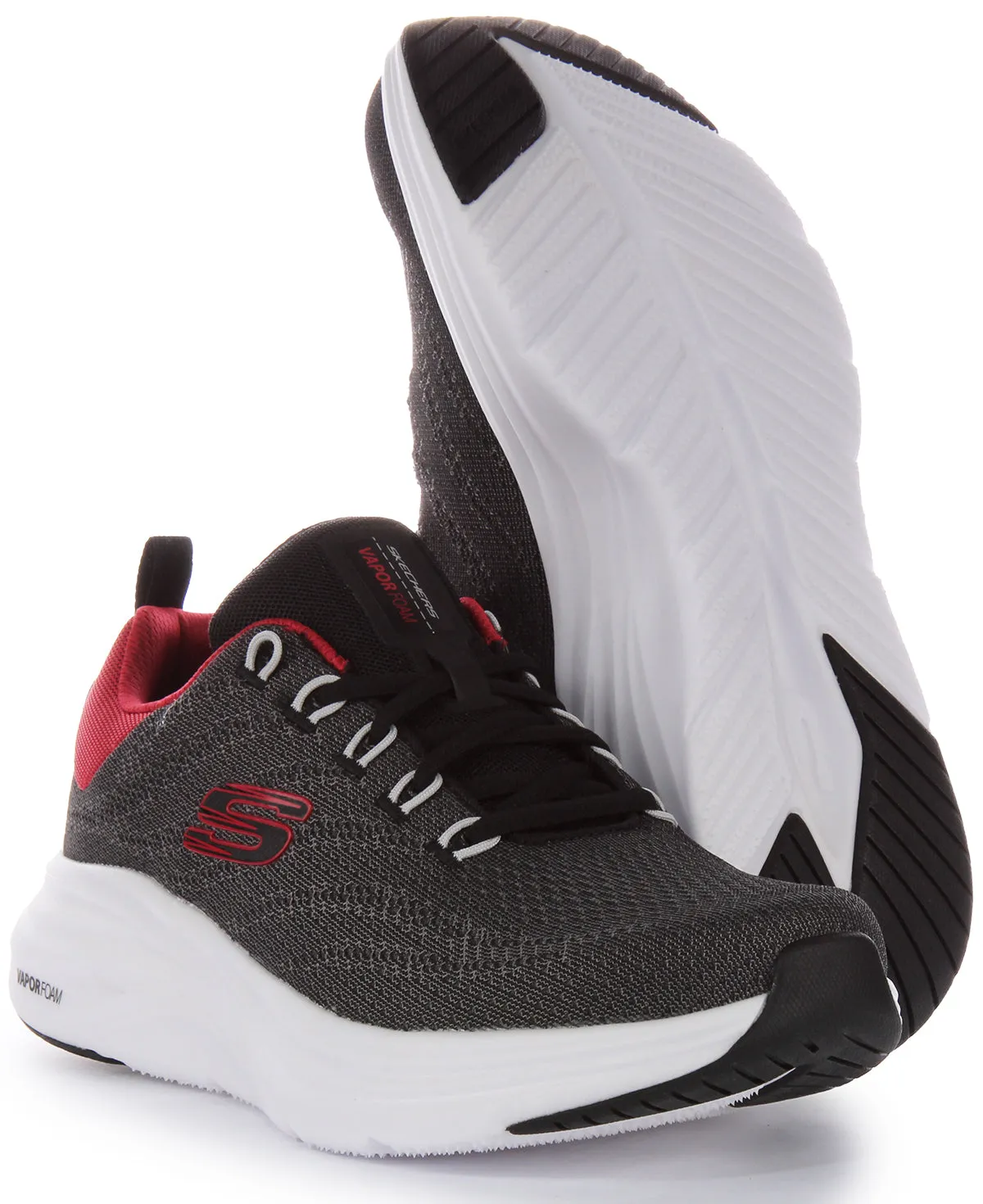 Skechers Vapor Foam In Black Red For Men