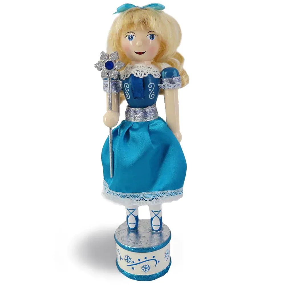 Snow Fantasy Clara Nutcracker in Blue 10 inch