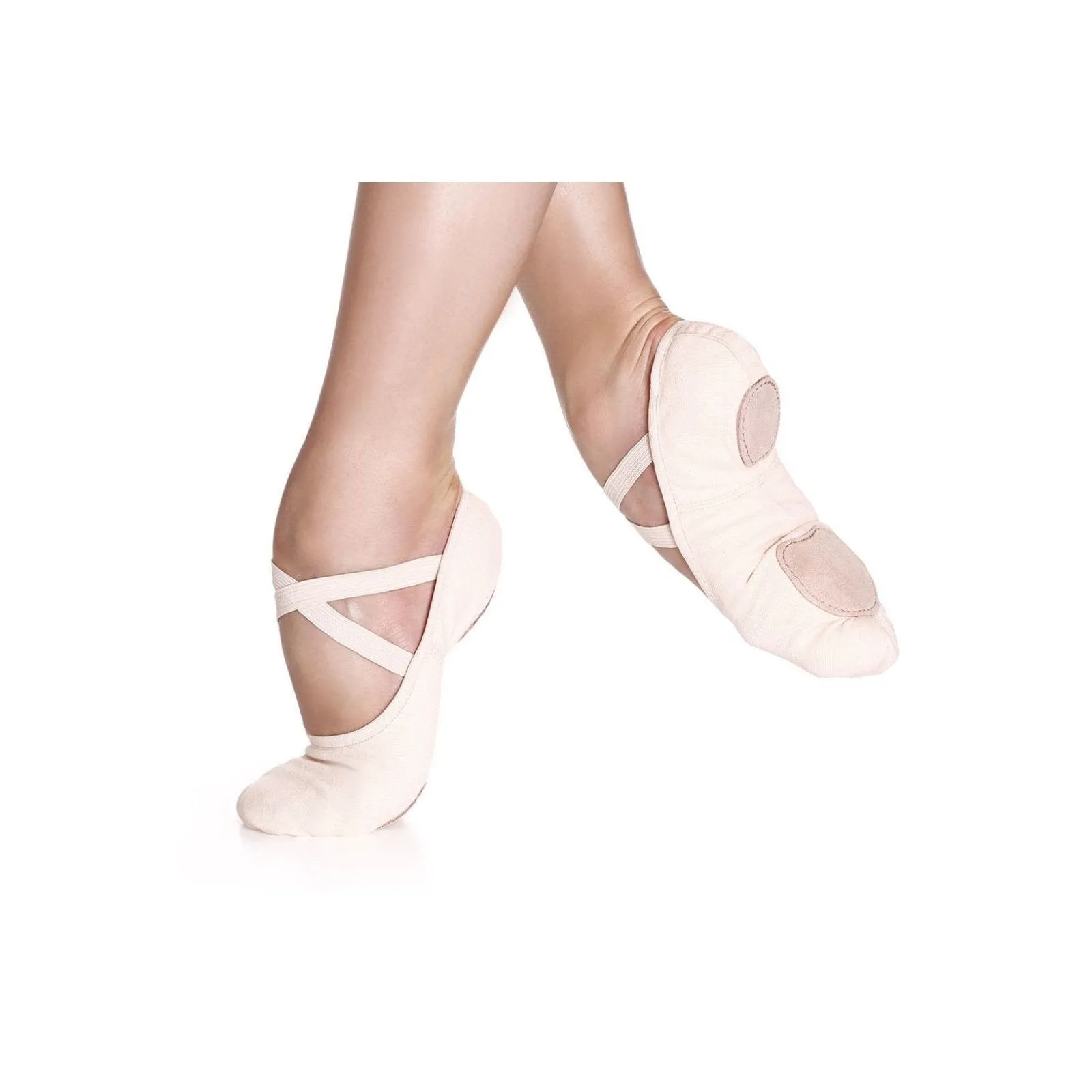 So Danca SD16 Elastic Band Ballet Slippers Adult Sizes Sizes Light Pink