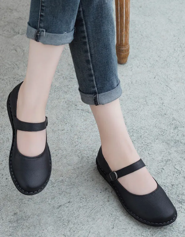 Soft Insole Outsole Handmade Retro Flat Shoes