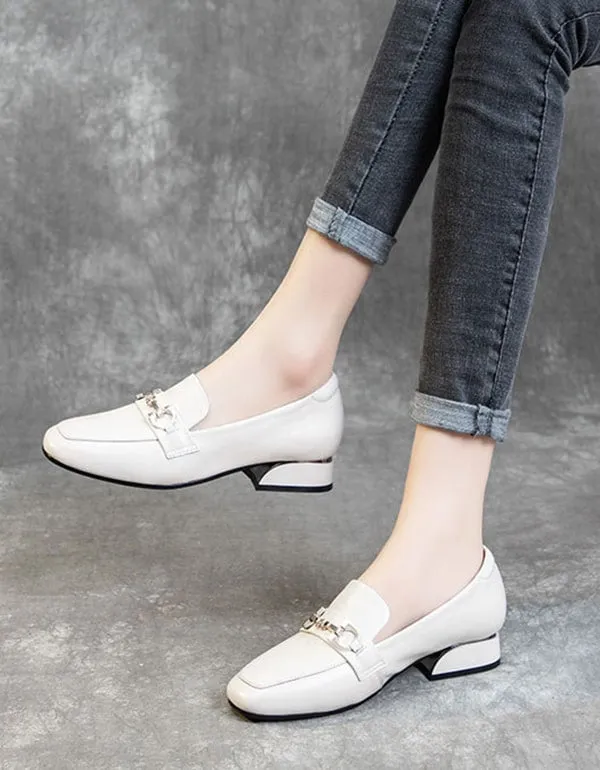 Spring Comfortable Retro Leather Women's Shoes