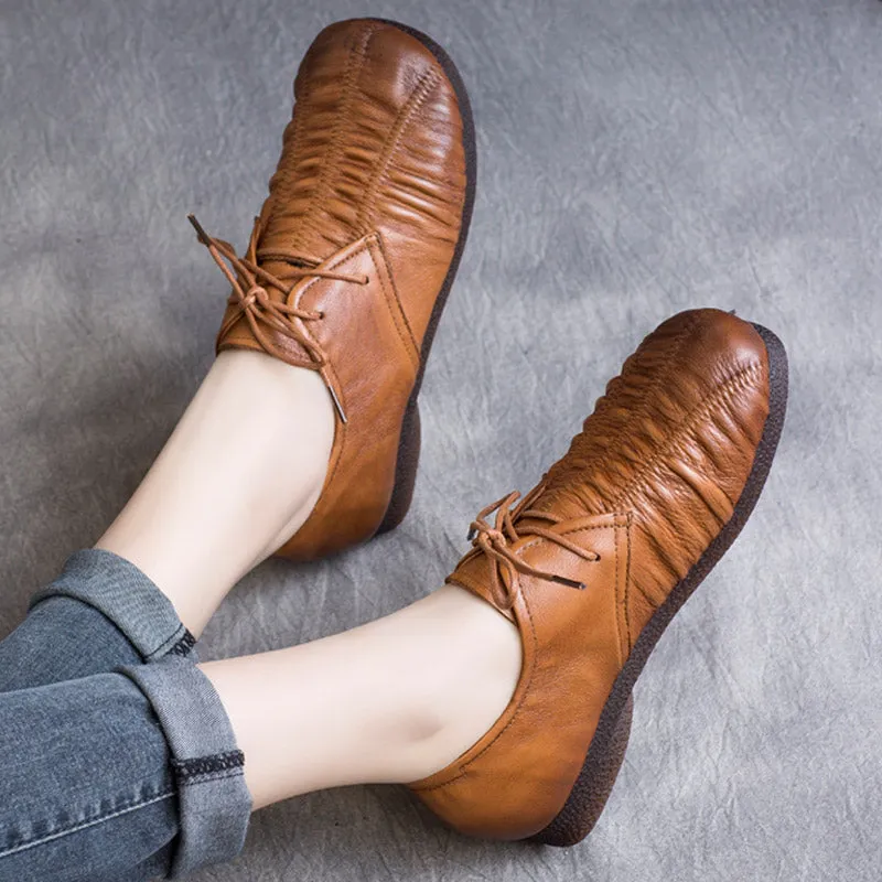 Spring Handmade Cow Tendon Bottom Retro Shoes | Gift Shoes