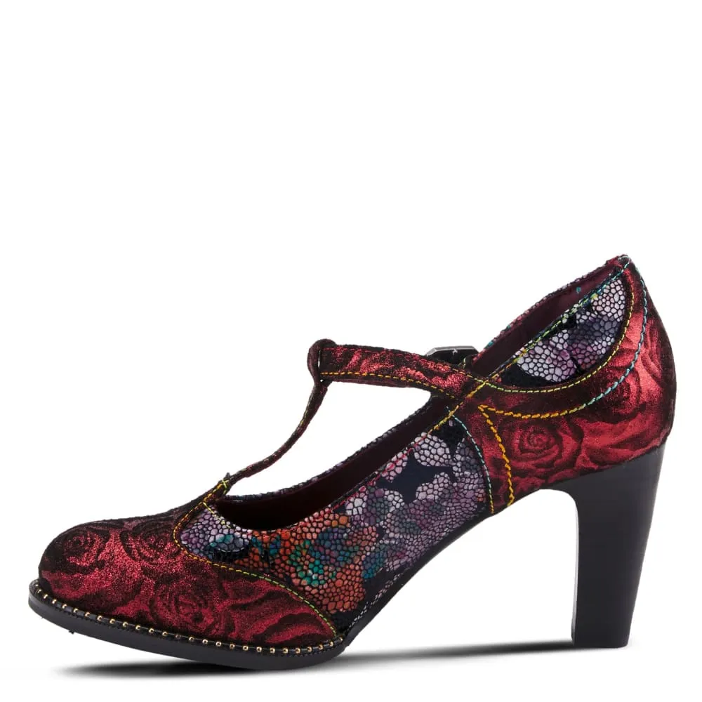 Spring Step Shoes L'Artiste Mazie Women's Floral T-Bar Shoes