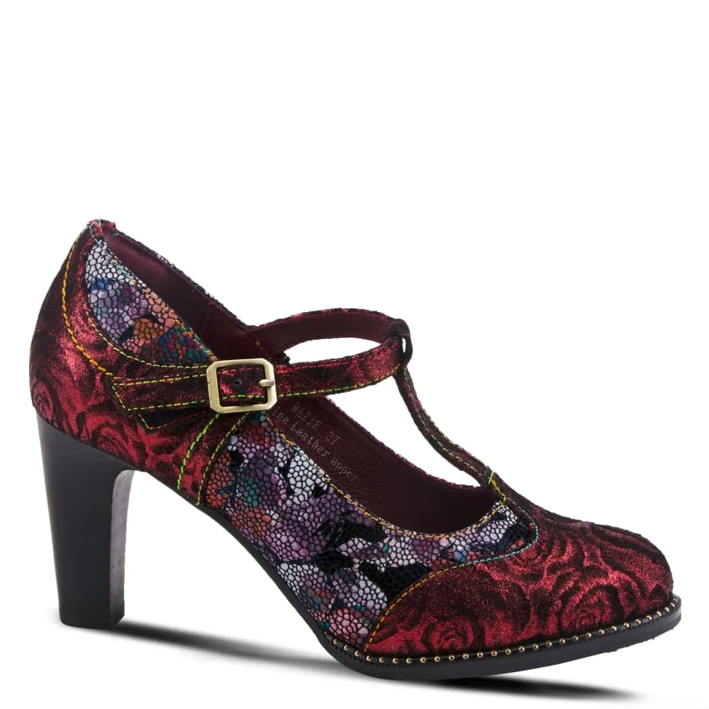 Spring Step Shoes L'Artiste Mazie Women's Floral T-Bar Shoes