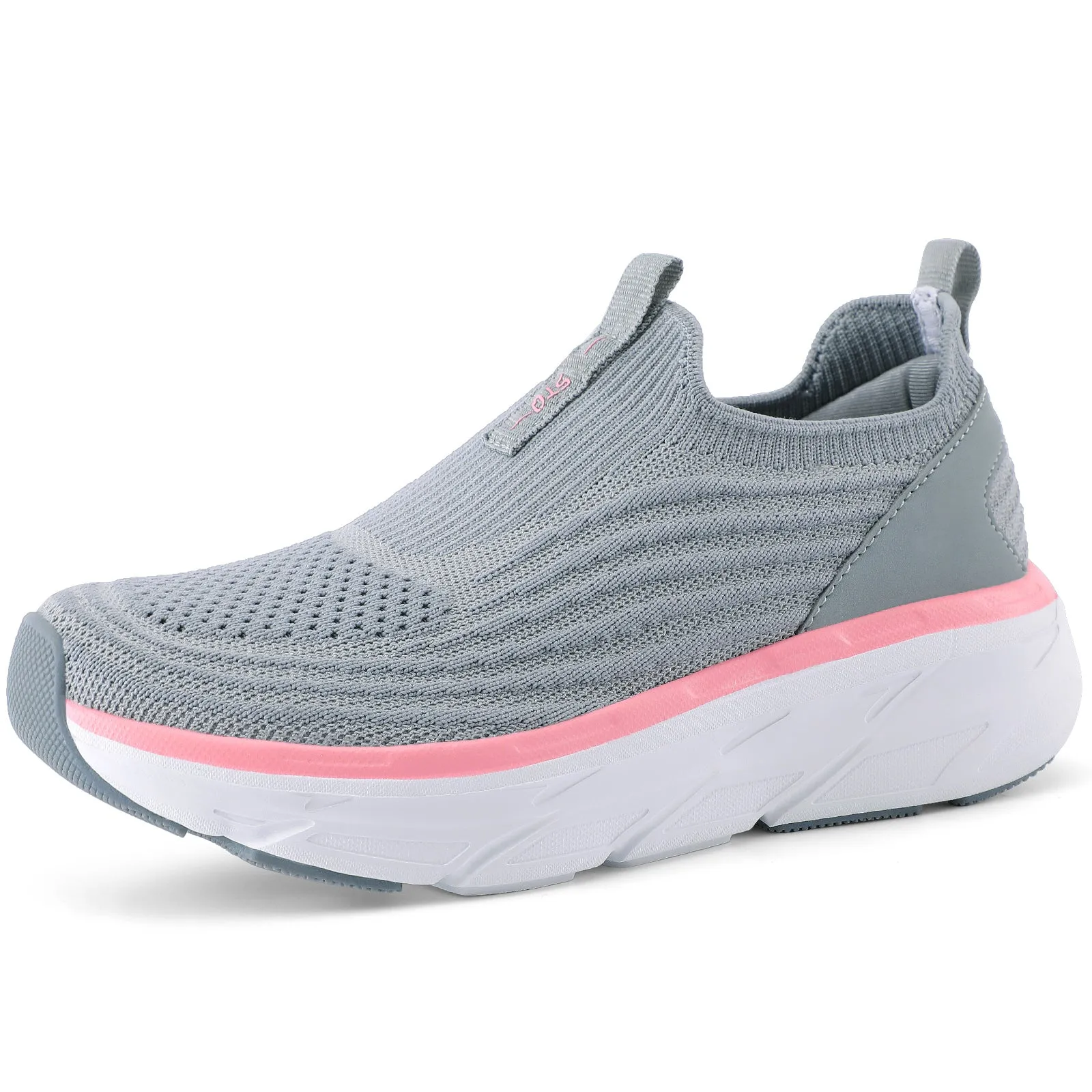 STQ Women's Slip On Walking Tennis Shoes Cushion Comfortable Orthopedic Sneakers Breathable Non-Slip Athletic Gym Workout Shoe