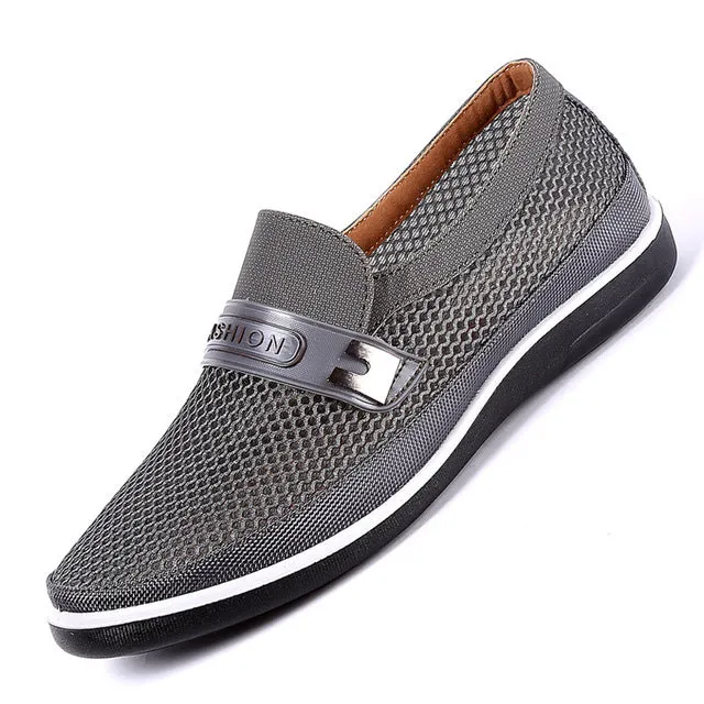 Summer Breathable Mesh Casual Slip On Flat Shoes