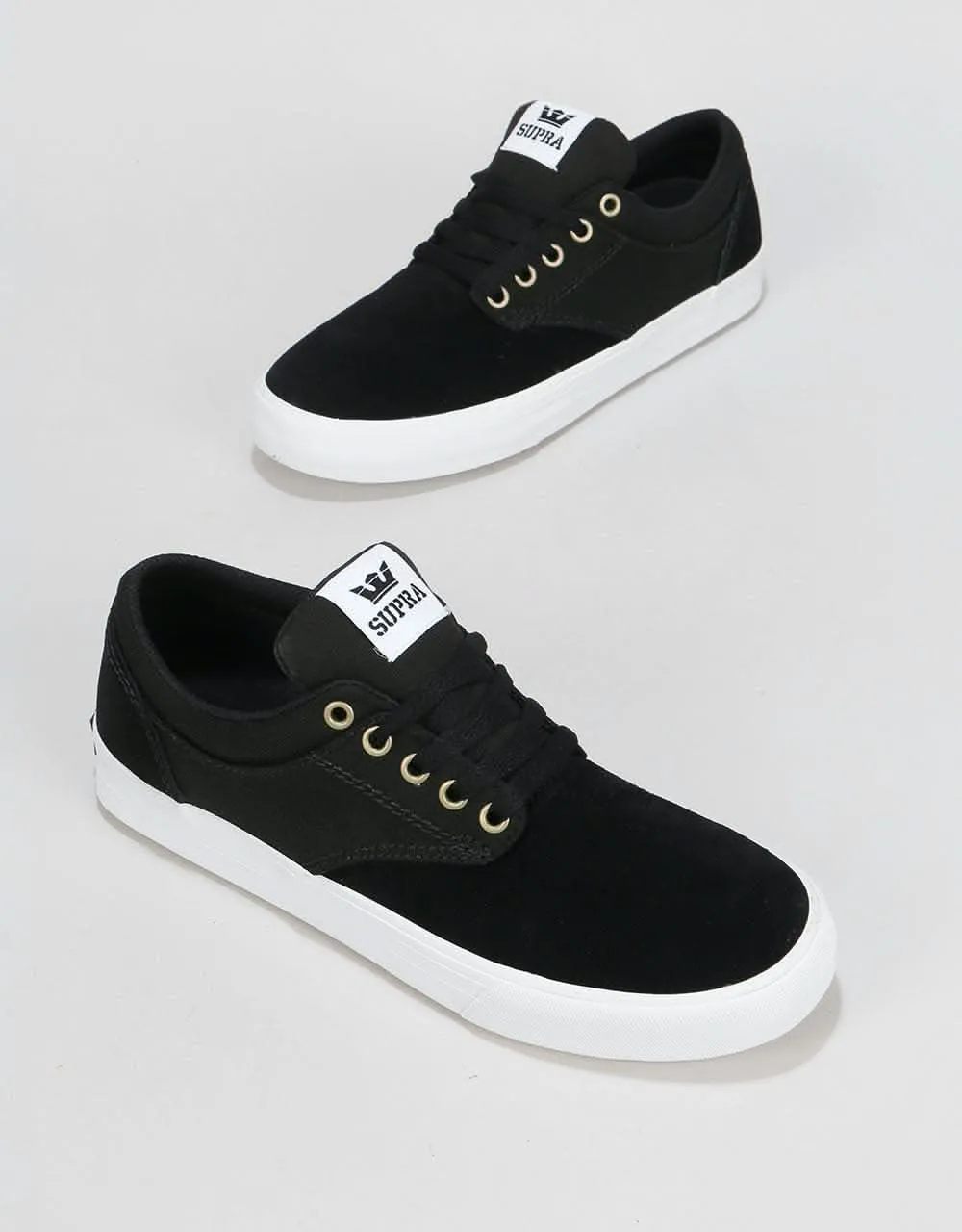 Supra Chino Skate Shoes - Black/White/White