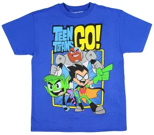 Teen Titans GO! Boys' Terrific Trio T-Shirt