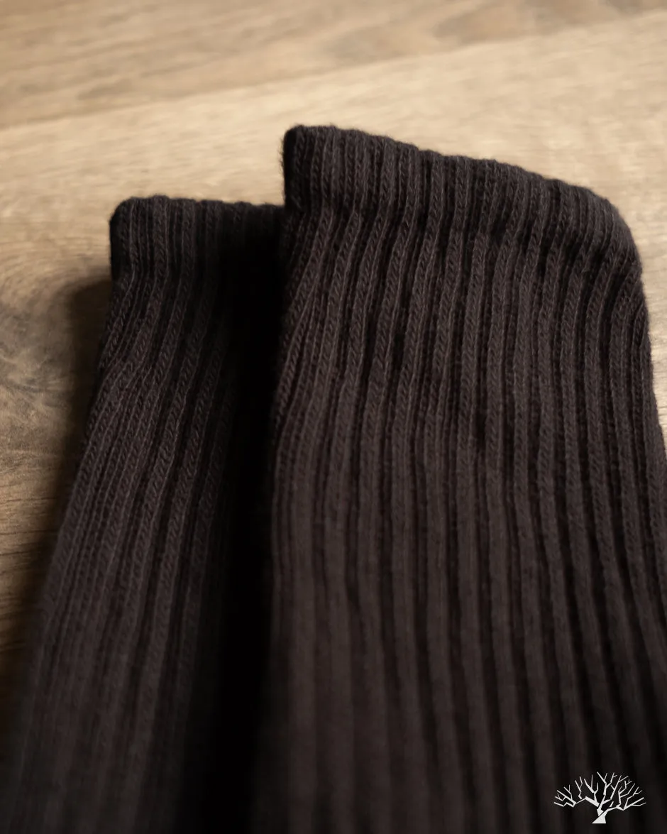 The Solids Crew Sock - Washed Black