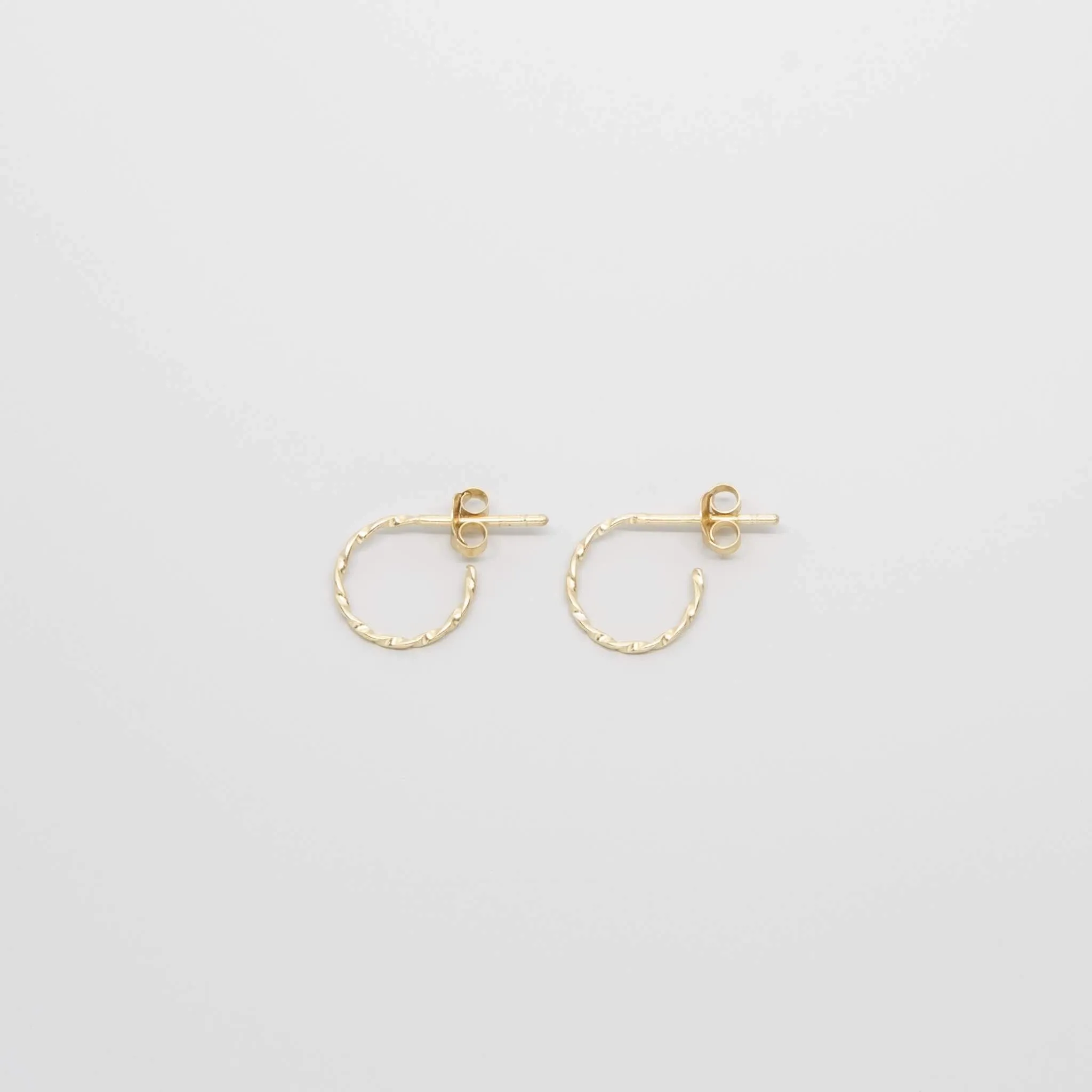 Tiny Twisted Hoops