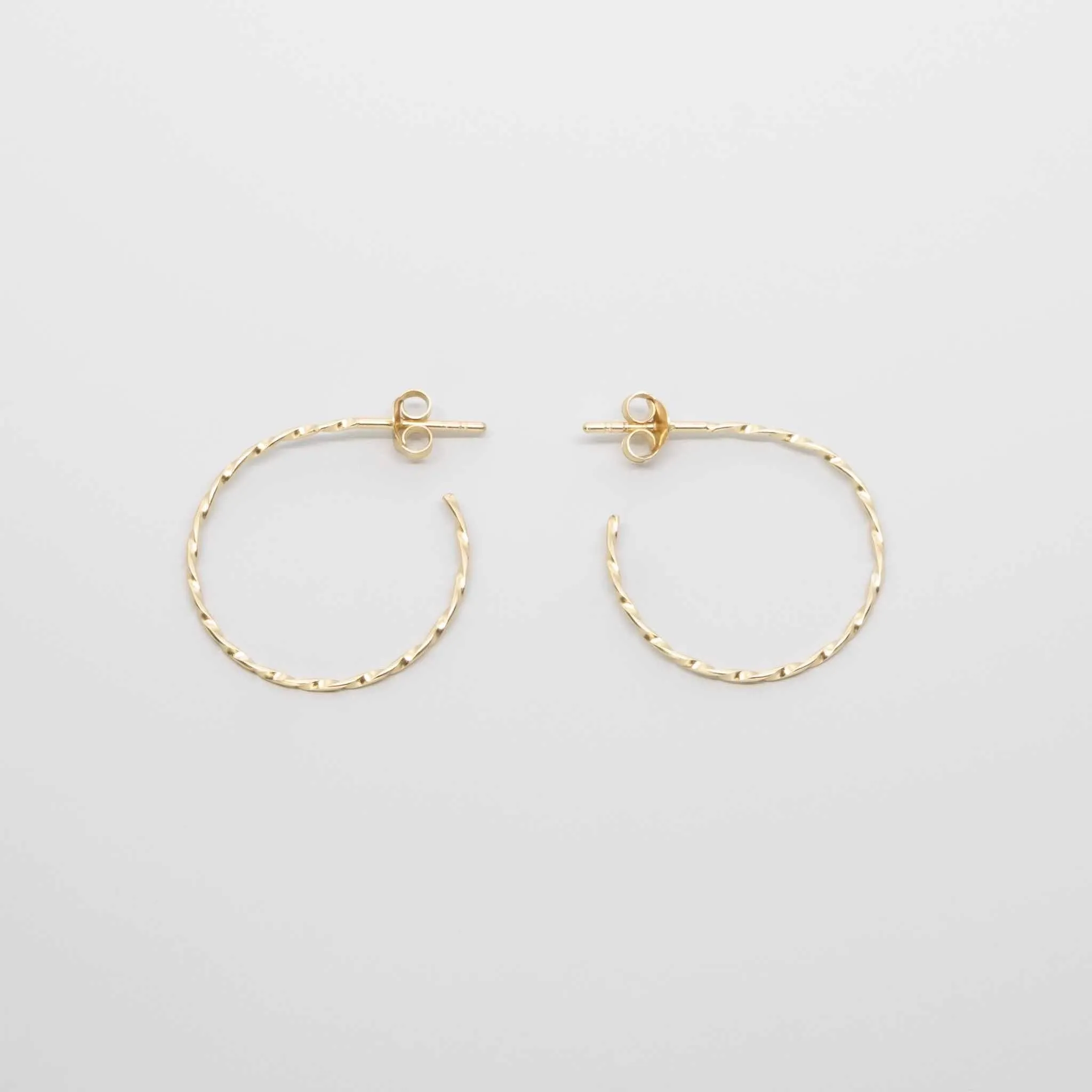 Tiny Twisted Hoops