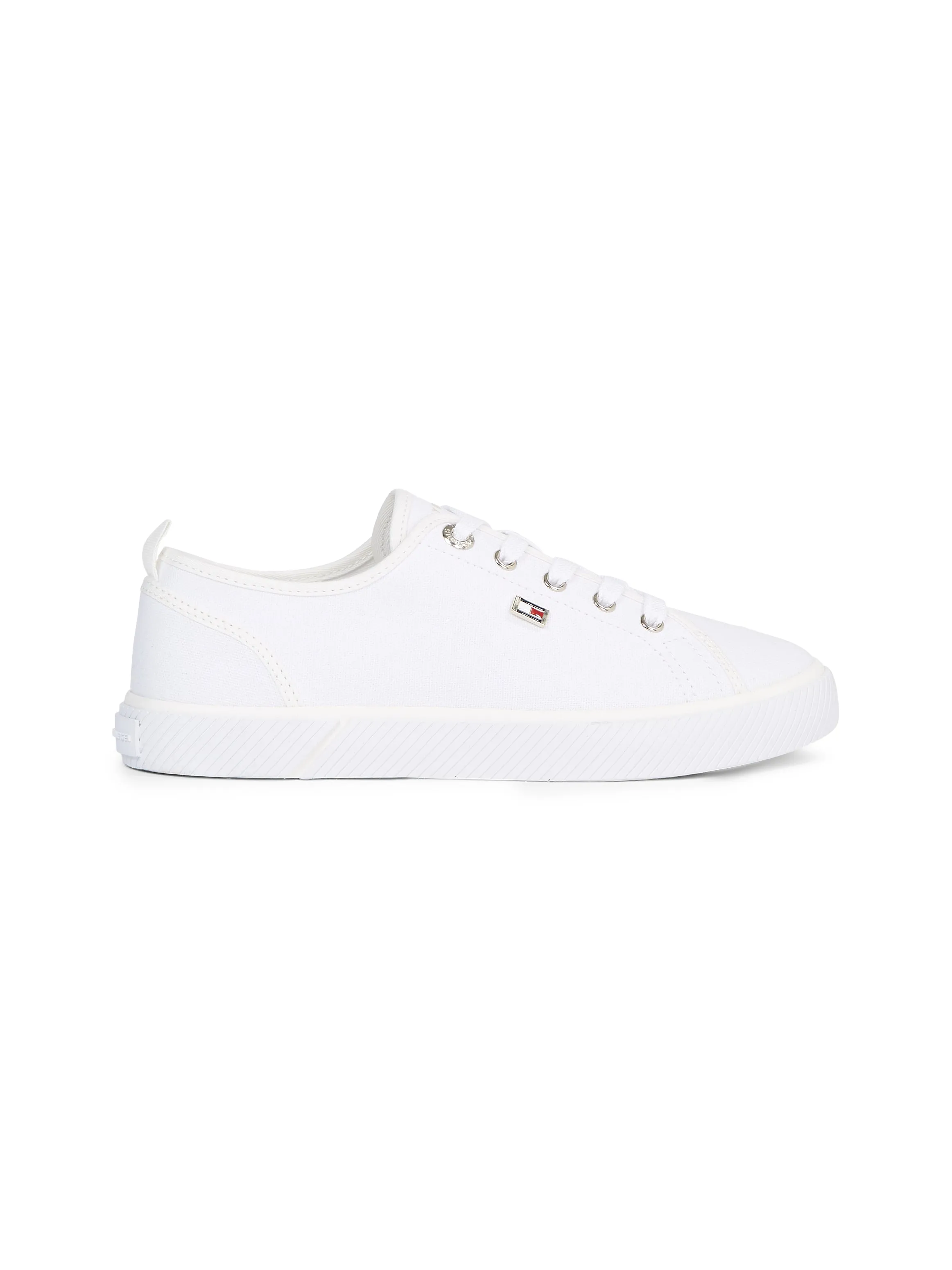 Tommy Hilfiger Womens Vulc Canvas Sneaker White