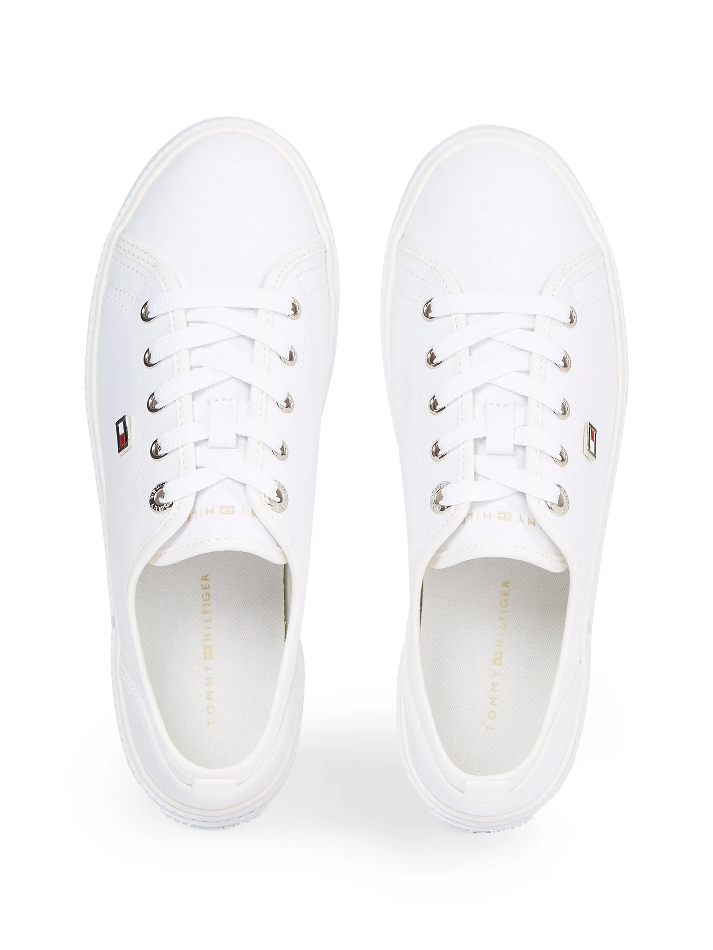 Tommy Hilfiger Womens Vulc Canvas Sneaker White