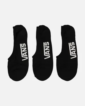 Vans Classic Super No Show Socks 9.5-13 3 Pack Black