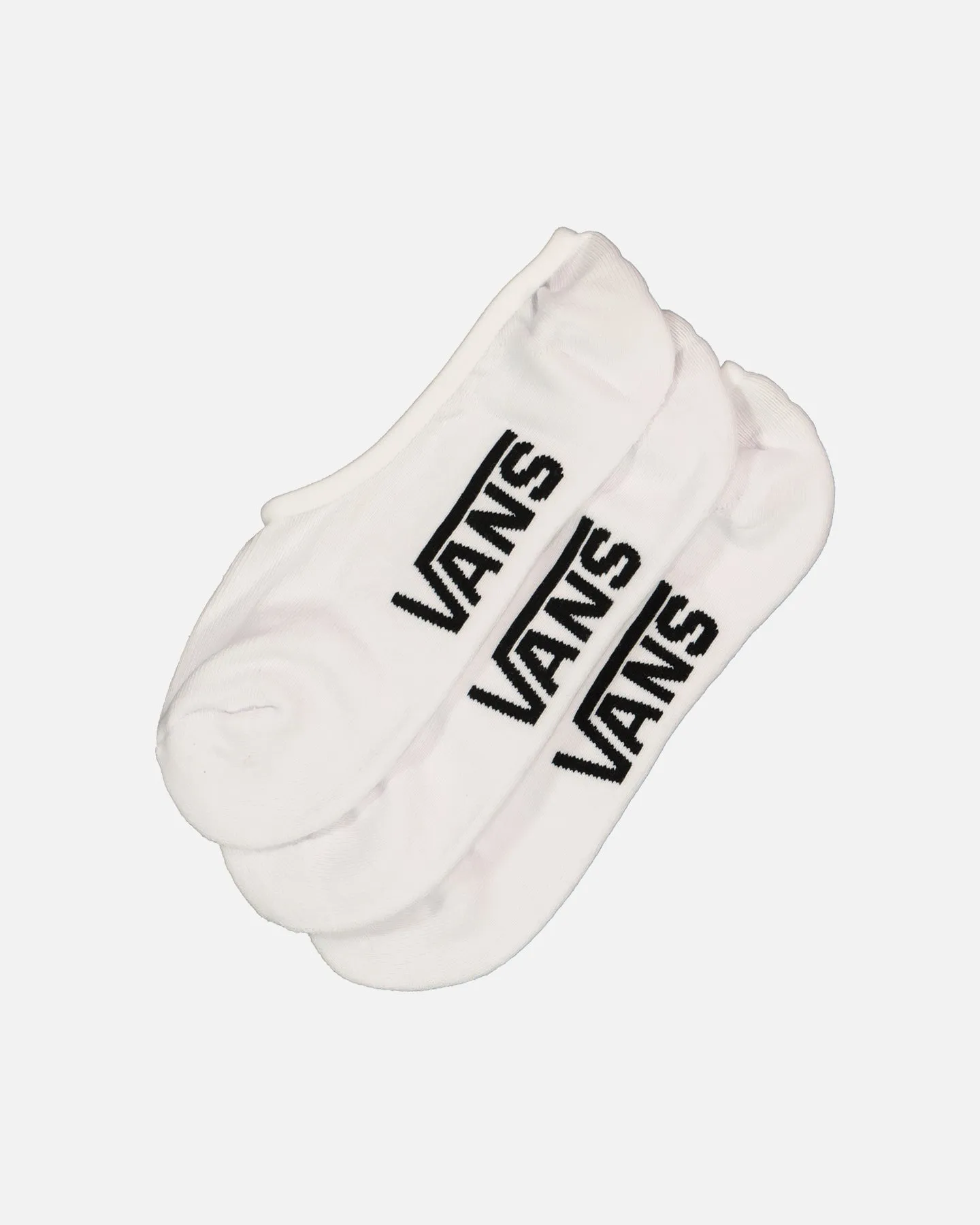 Vans Classic Super No Show Socks 9.5-13 3 Pack White