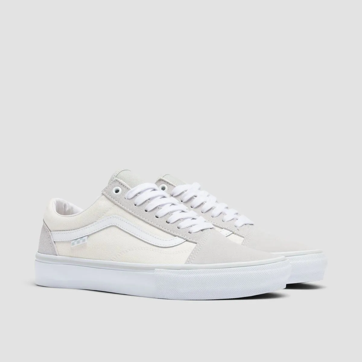 Vans Skate Old Skool Shoes - Light Grey/White