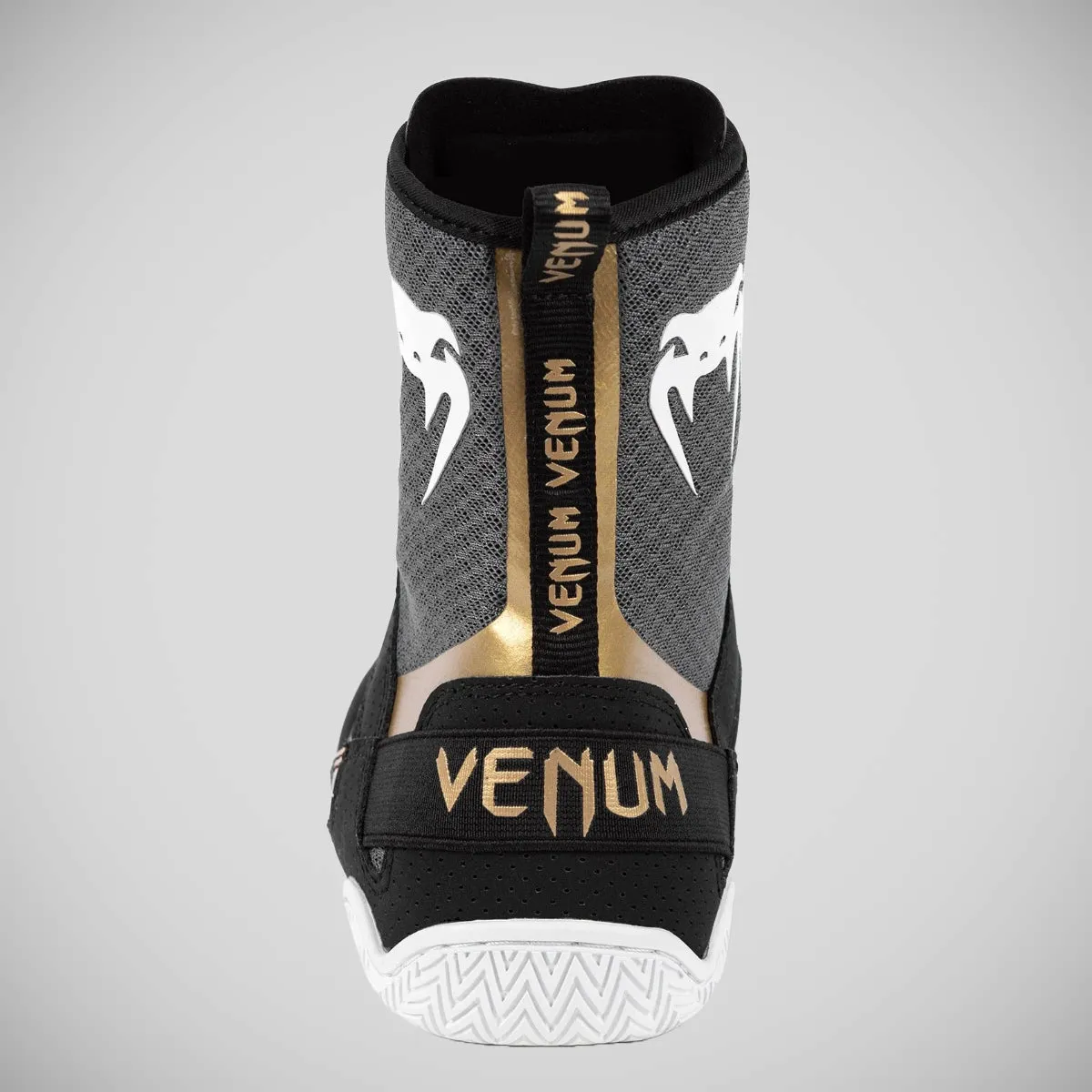 Venum Elite Boxing Shoes Black/White/Gold