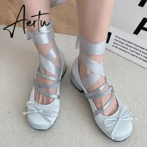 Women Bow Marie Jane Lolita Shoes Chunky Sandals Summer New Designer Retro High Heels Shoes Sweet Sexy Dress Pumps Zapatos