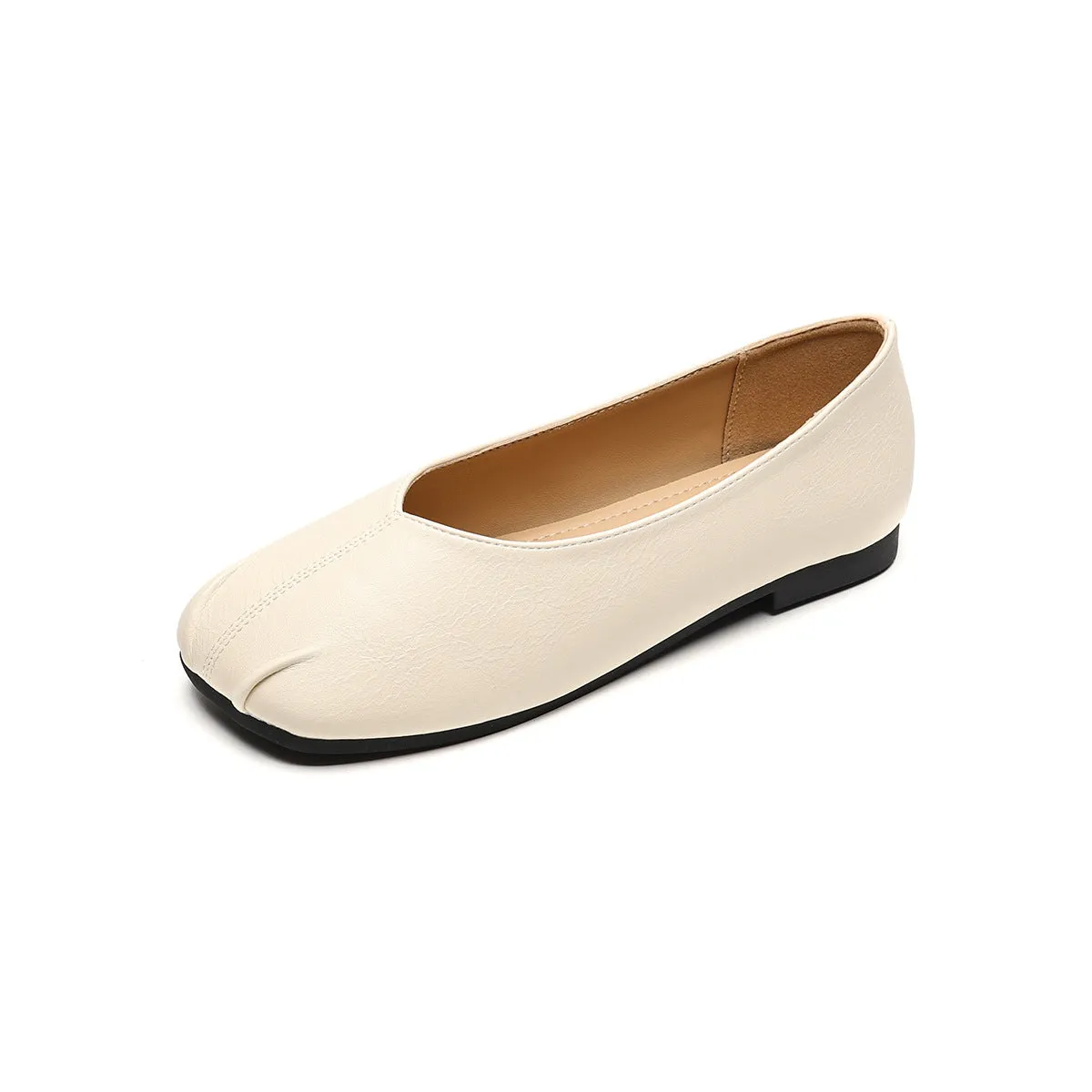 Women Minimalism Pure Leather Casual Flats