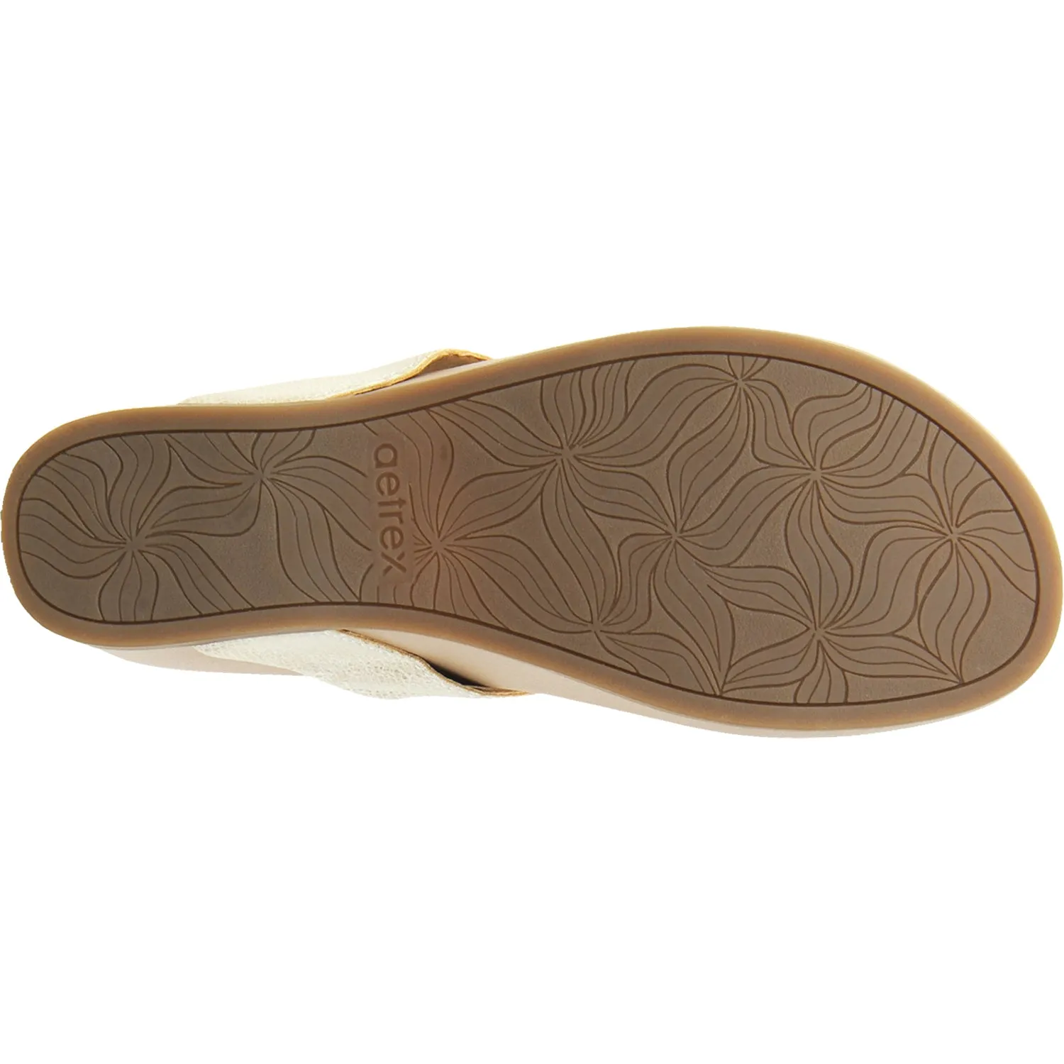 Women's Aetrex Alyse Light Gold Leather