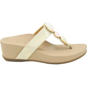 Women's Aetrex Alyse Light Gold Leather