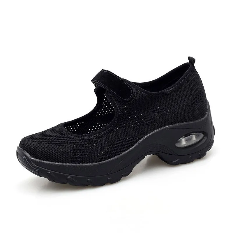 Women's All Black or All White Breathable Comfortable Hollow Shoes