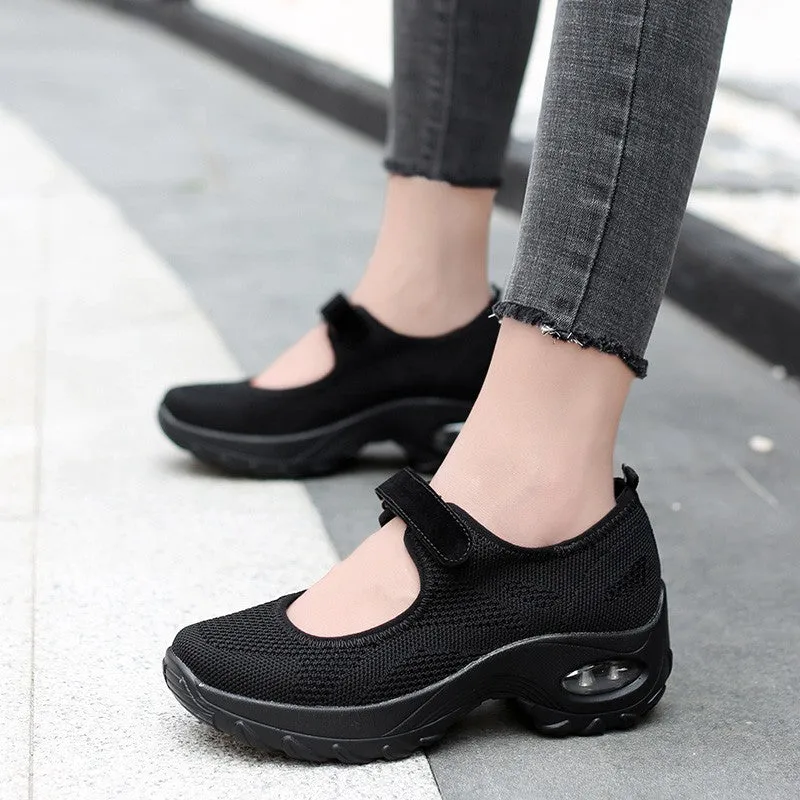 Women's All Black or All White Breathable Comfortable Hollow Shoes