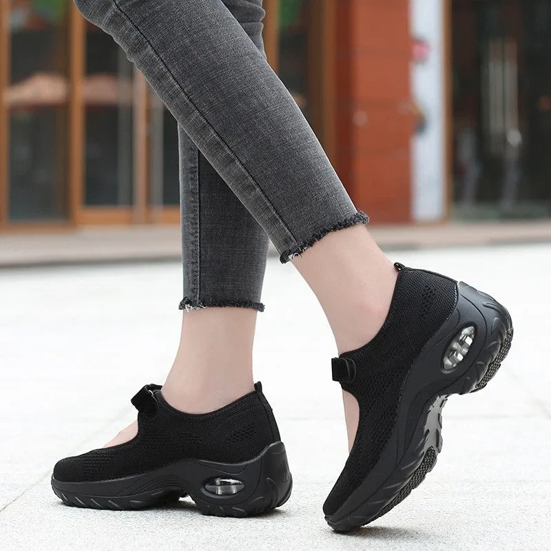 Women's All Black or All White Breathable Comfortable Hollow Shoes