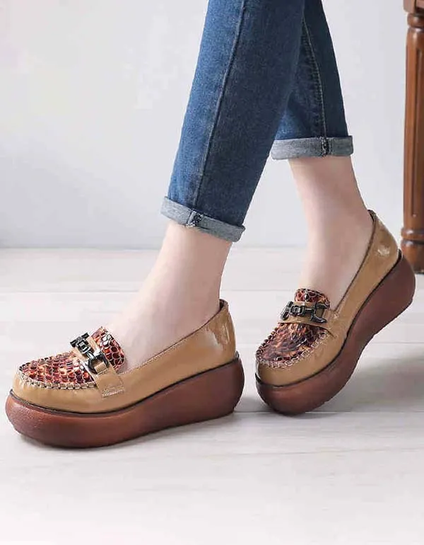 Women's Handmade Retro Wedge Shoes